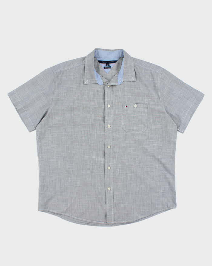 Tommy Hilfiger Grey Short Sleeve Shirt - XL
