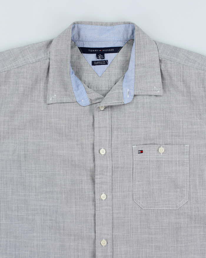 Tommy Hilfiger Grey Short Sleeve Shirt - XL