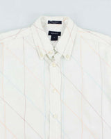 Vintage 90s Gant Long Sleeve Linen Shirt - M