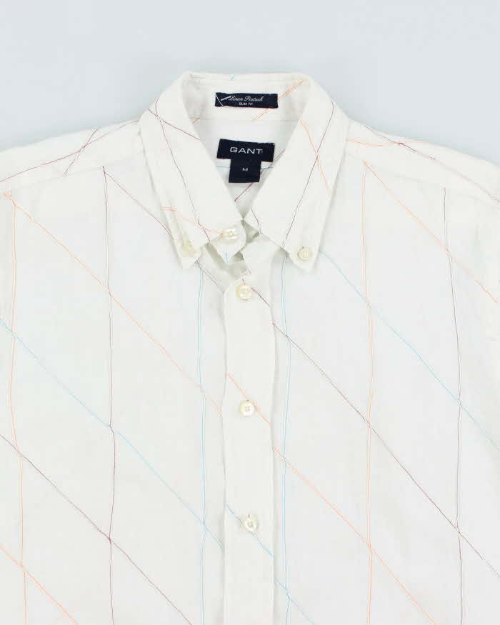 Vintage 90s Gant Long Sleeve Linen Shirt - M