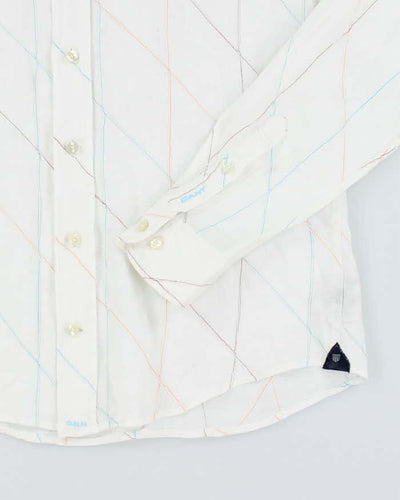Vintage 90s Gant Long Sleeve Linen Shirt - M