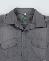 Y2k 00s Outlaw Jeans Embroidered Grey Shirt - L