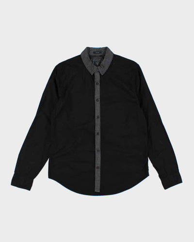 Y2k 00s Guess Black Long Sleeve Shirt - M