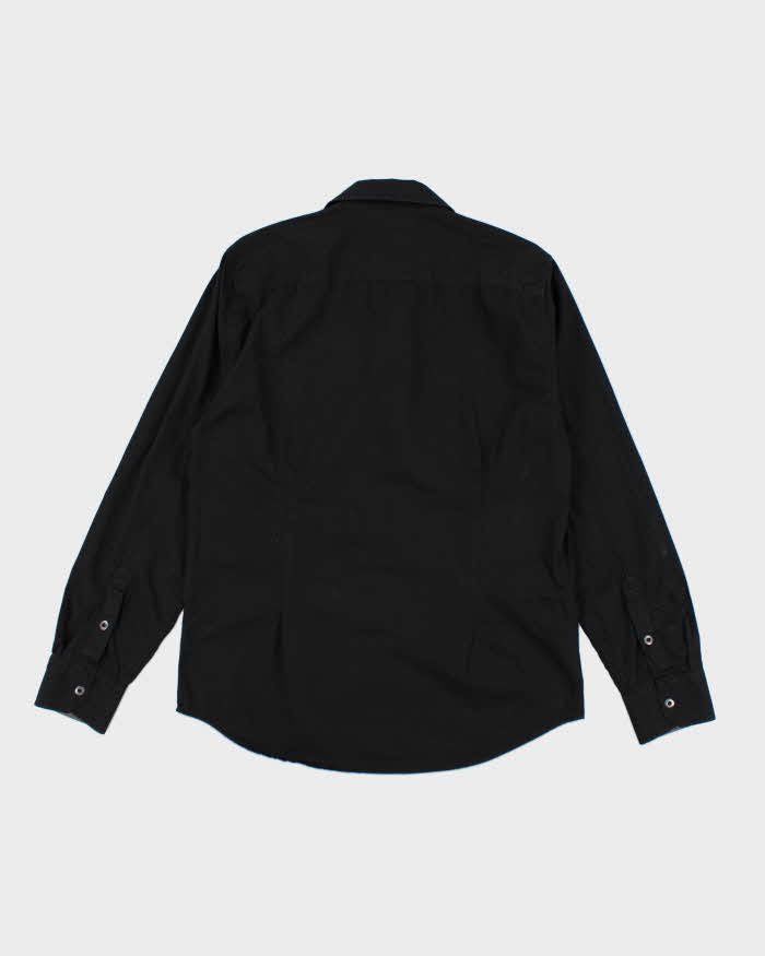 Y2k 00s Guess Long Sleeve Black Shirt - L