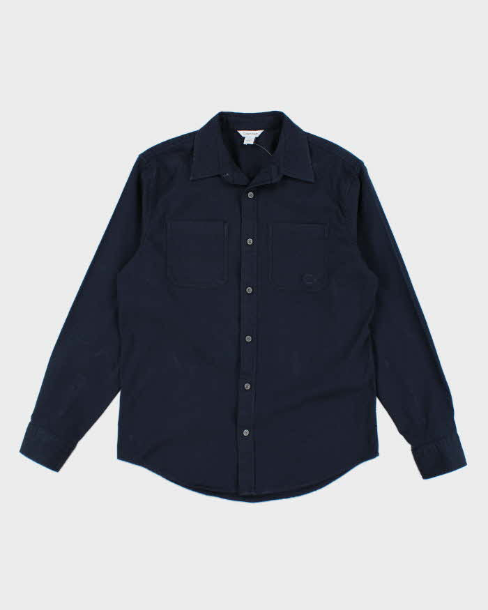 Calvin Klein Navy Long Sleeve Shirt - S