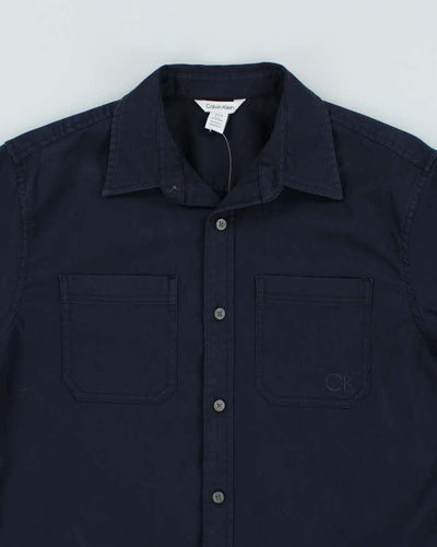 Calvin Klein Navy Long Sleeve Shirt - S