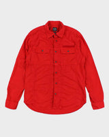 Y2k 00s Armani Exchange Long Sleeve Red Shirt - M