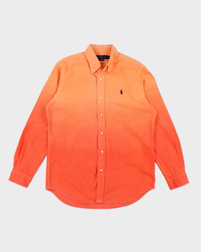 Ralph Lauren Orange Ombre Long Sleeve Shirt - M
