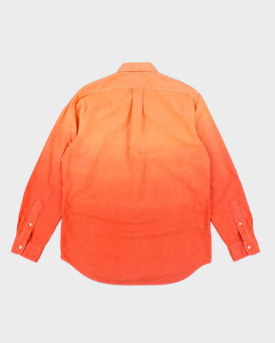 Ralph Lauren Orange Ombre Long Sleeve Shirt - M