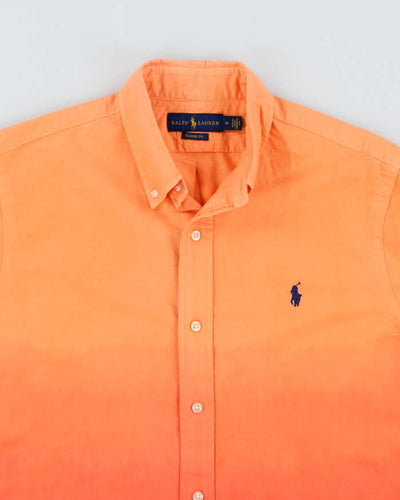 Ralph Lauren Orange Ombre Long Sleeve Shirt - M