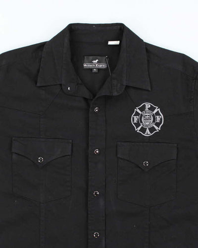 Western Express Black Long Sleeve Shirt - XL