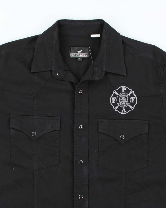 Western Express Black Long Sleeve Shirt - XL