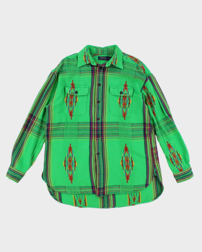 Vintage 90s Ralph Lauren Green Shirt - L