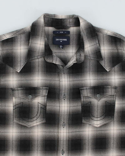 True Religion Western Check Shirt - M