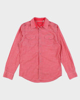 Y2k 00s Guess Pink Long Sleeve Shirt - M