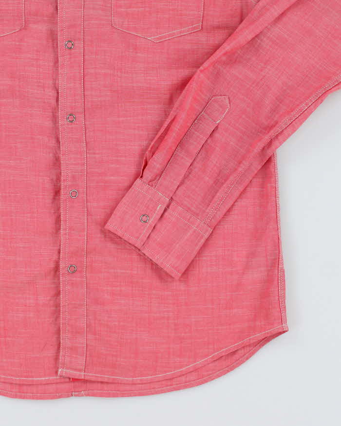 Y2k 00s Guess Pink Long Sleeve Shirt - M