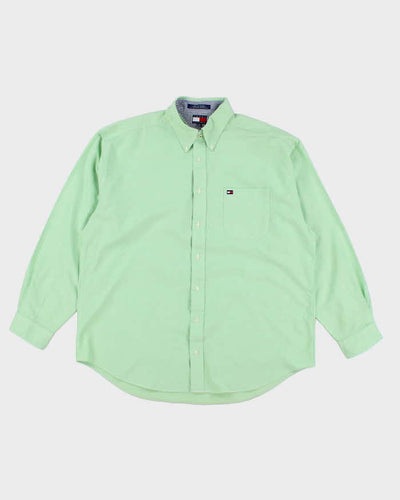 Tommy Hilfiger Green Long Sleeve Shirt - XXL