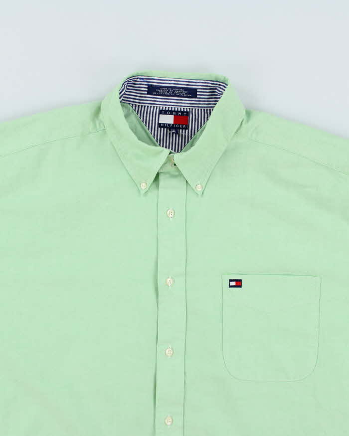 Tommy Hilfiger Green Long Sleeve Shirt - XXL