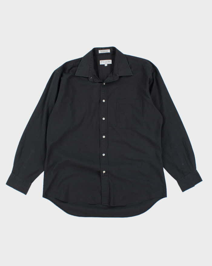 Vintage Christian Dior Charcoal Long Sleeve Shirt - M