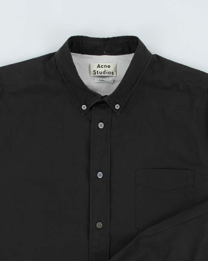 Acne Studios Black Isherwood Pop Shirt - M