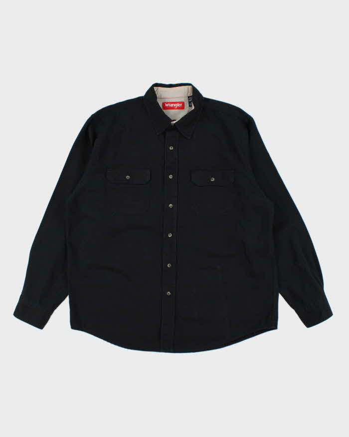 Wrangler Black Long Sleeve Shirt - L