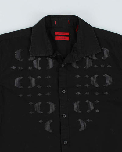 Vintage Y2k 00s Alfani Black Shirt - M