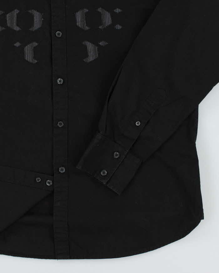 Vintage Y2k 00s Alfani Black Shirt - M
