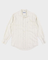 Vintage 90s Yves Saint Laurent Stripe Shirt - L