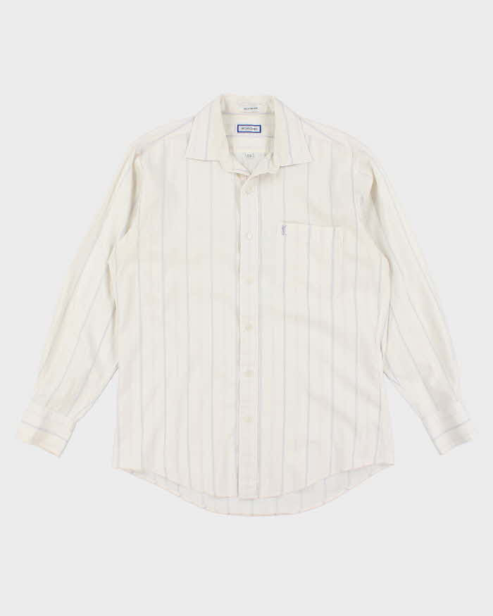 Vintage 90s Yves Saint Laurent Stripe Shirt - L
