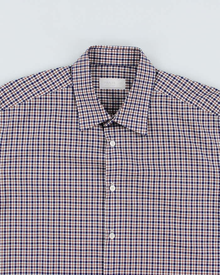 Vintage Prada Check Short Sleeve Shirt - L – Rokit