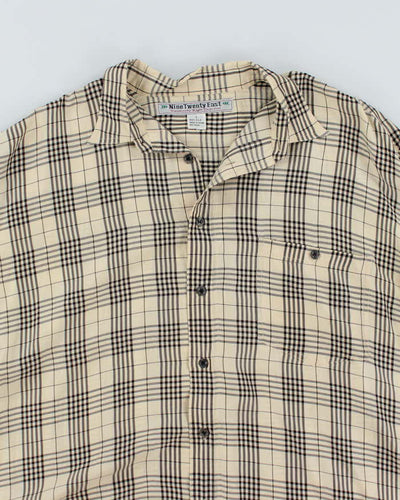 Vintage Nine Twenty East Silk Check Shirt - L