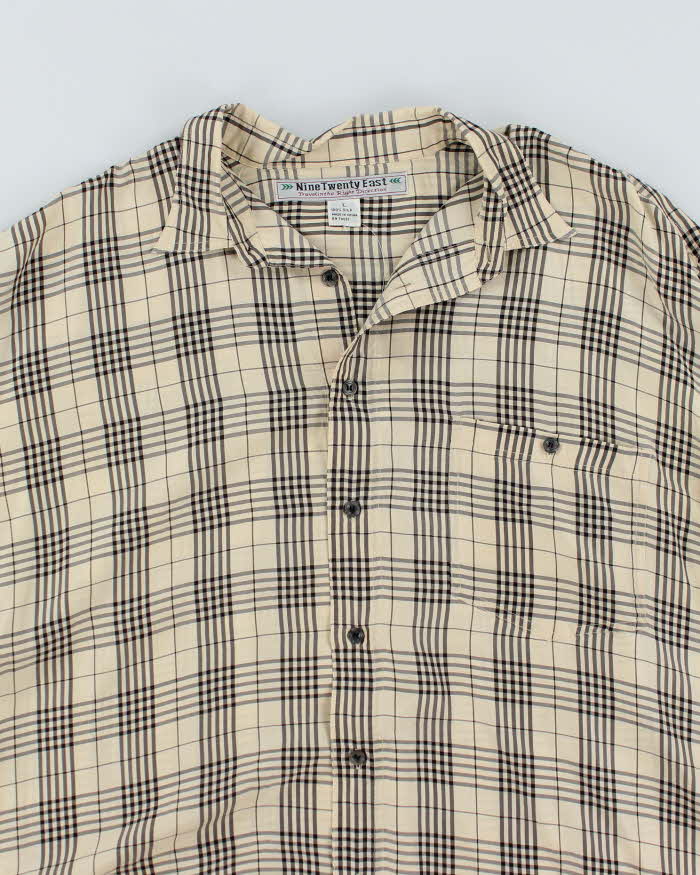 Vintage Nine Twenty East Silk Check Shirt - L