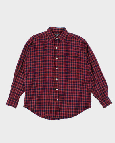 Vintage 90s Polo Jeans Ralph Lauren Check Flannel Shirt - M