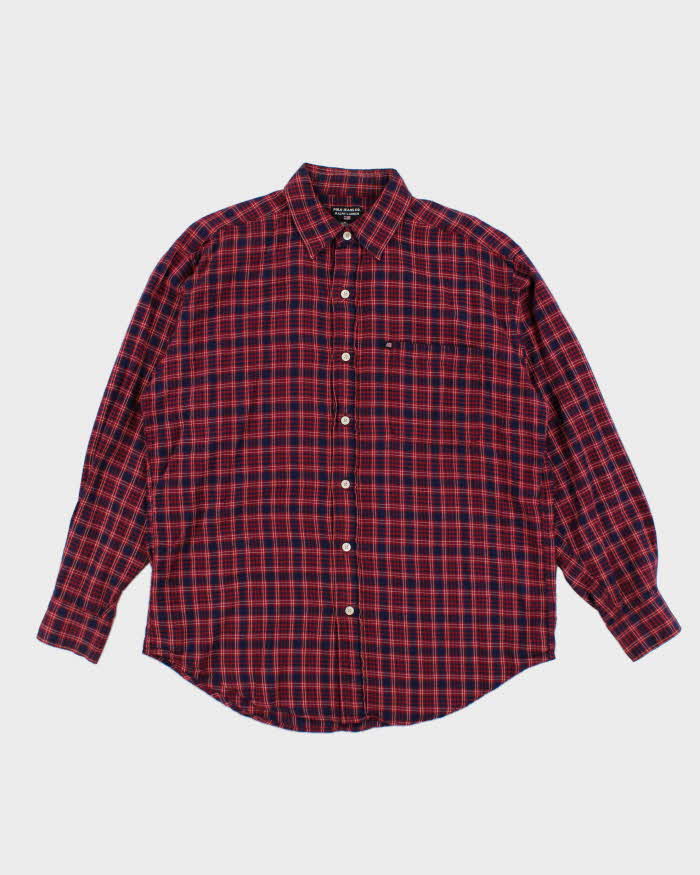 Vintage 90s Polo Jeans Ralph Lauren Check Flannel Shirt - M