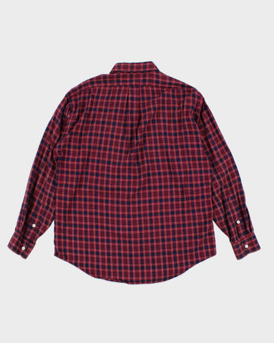 Vintage 90s Polo Jeans Ralph Lauren Check Flannel Shirt - M