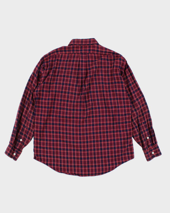 Vintage 90s Polo Jeans Ralph Lauren Check Flannel Shirt M
