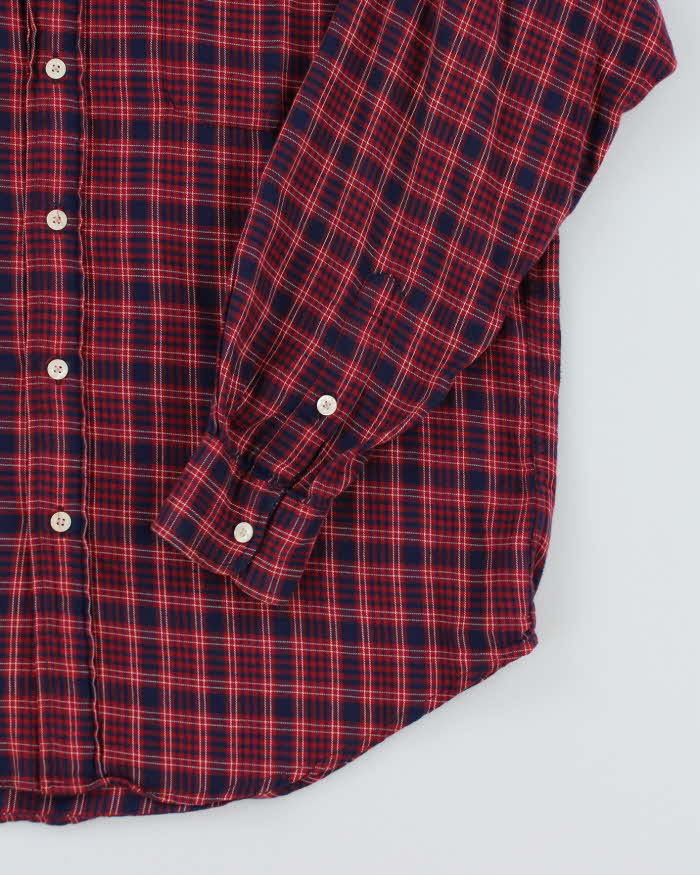 Vintage 90s Polo Jeans Ralph Lauren Check Flannel Shirt - M