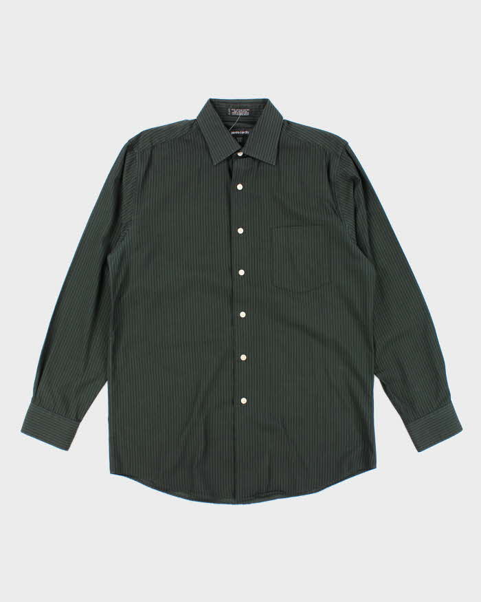 Pierre Cardin Green Stripe Shirt - M