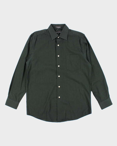 Pierre Cardin Green Stripe Shirt - M