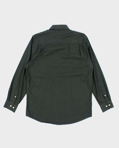 Pierre Cardin Green Stripe Shirt - M