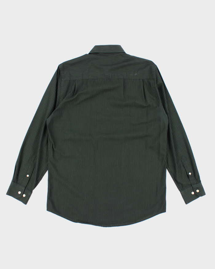 Pierre Cardin Green Stripe Shirt - M