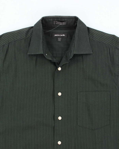 Pierre Cardin Green Stripe Shirt - M