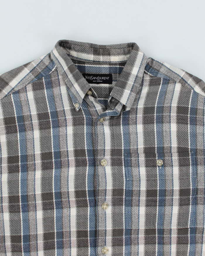 Yves Saint Laurent Flannel Check Shirt - L