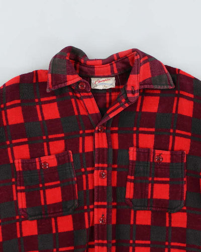 Vintage 60s Champion Thick Flannel Shirt - L