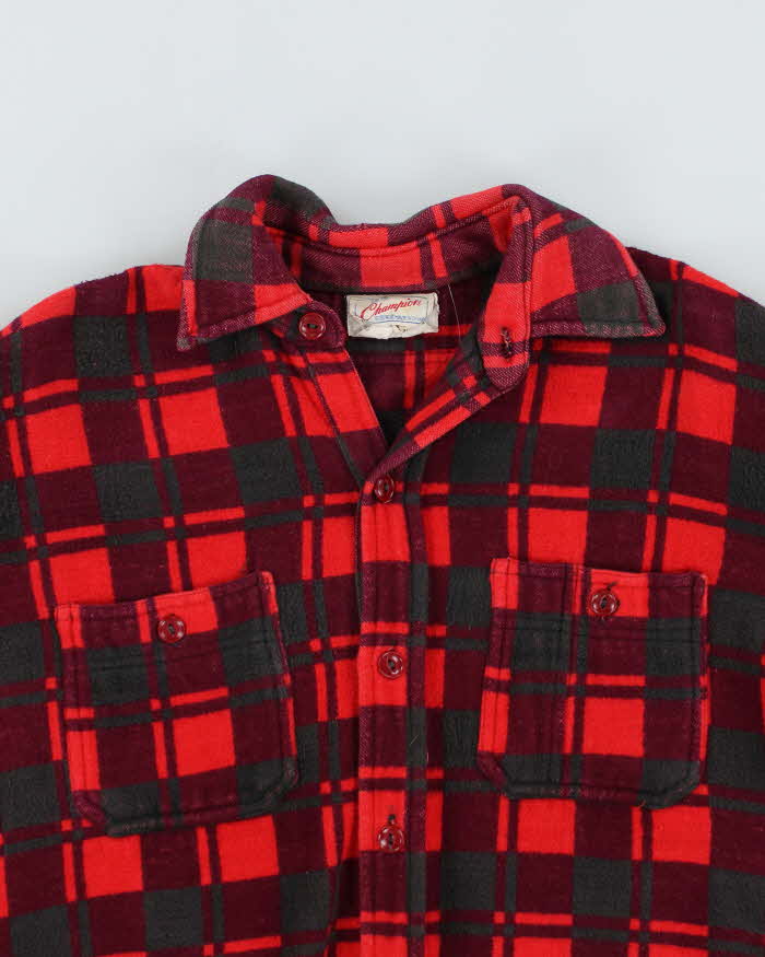 Vintage 60s Champion Thick Flannel Shirt - L