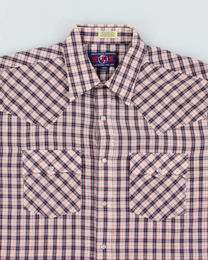Vintage First International Western Check Shirt - M
