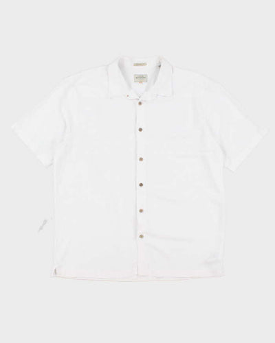 Quicksilver White Short Sleeve Shirt - XL