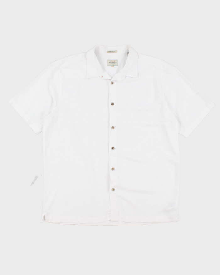 Quicksilver White Short Sleeve Shirt - XL