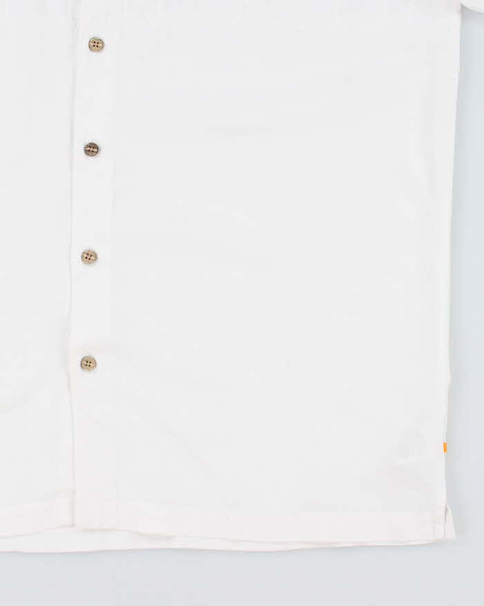 Quicksilver White Short Sleeve Shirt - XL