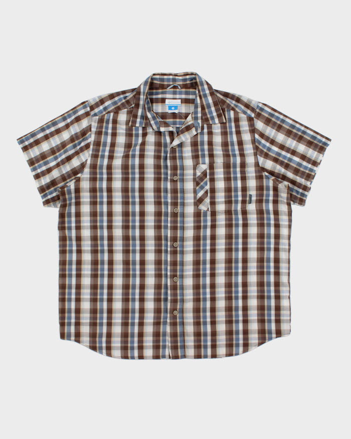 Columbia Short Sleeve Check Shirt - L